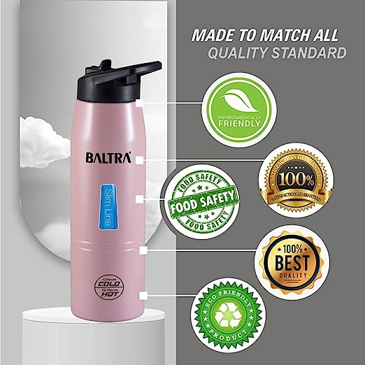 BALTRA Modish Thermosteel Hot and Cold Water Bottle Stainless Steel Sports Vacuum Flask 900ml BALTRA Modish Thermosteel Hot and Cold Water Bottle Stainless Steel Sports Vacuum Flask 900ml